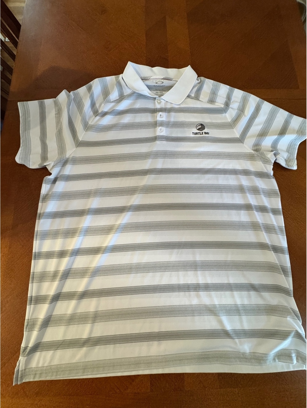 Oakley Turtle Bay Striped Polo Shirt XXL d430